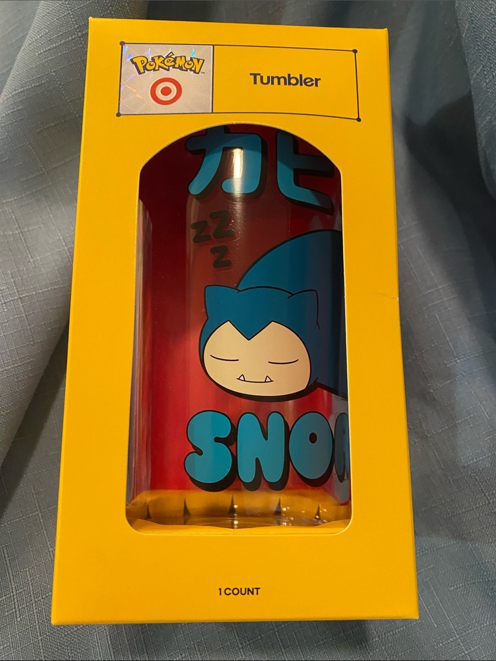 Pokémon x Target Snorlax Tumbler Cup New In Box sealed